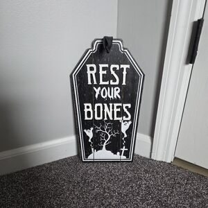 Halloween goth wall decor hanging sign